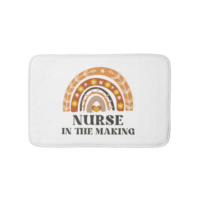 Krankenversorgung im Vintagen Regenbogen Badematte (Vorderseite)