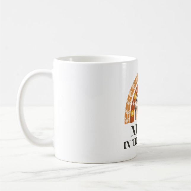 Krankenversorgung im Vintagen Regenbogen Kaffeetasse (Links)
