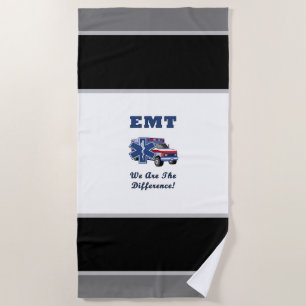 Krankenwagen EMS Strandtuch