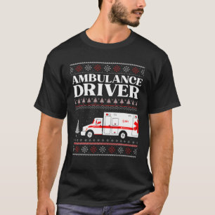 Krankenwagen Fahrer Ugge Weihnachten EMS EMT Param T-Shirt