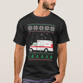 Krankenwagen Fahrer Ugge Weihnachten EMS EMT Param T-Shirt