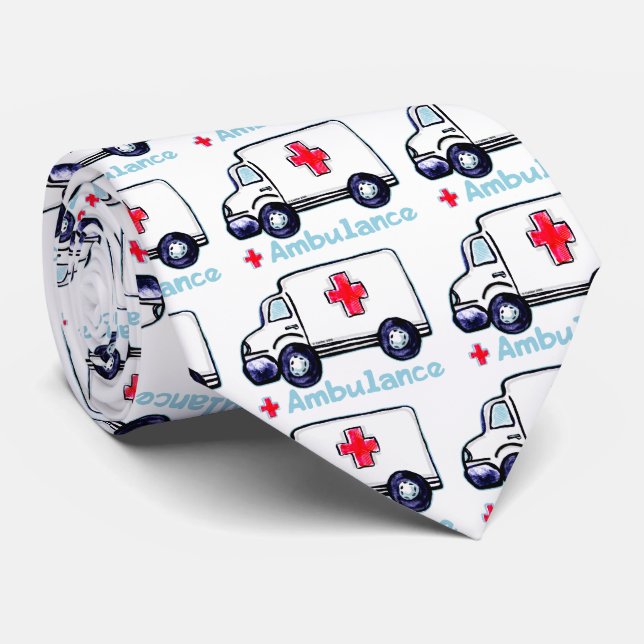Krankenwagen Krawatte (Gerollt)