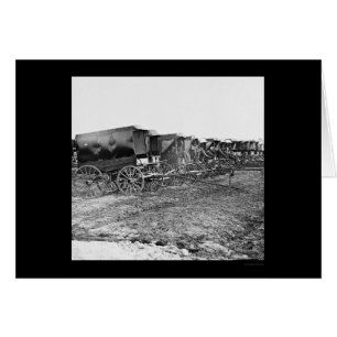 Krankenwagen-Lastwagen und Fahrer 1863