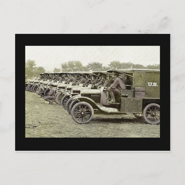 Krankenwagen Postkarte (Vorderseite)