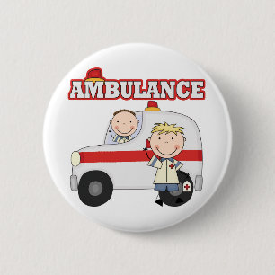 Krankenwagen-T - Shirts und Geschenke Button