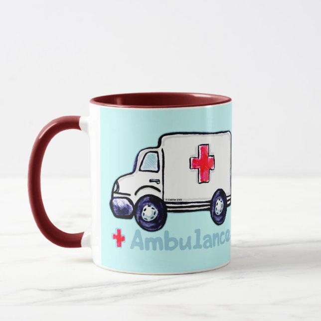 Krankenwagen Tasse (Links)