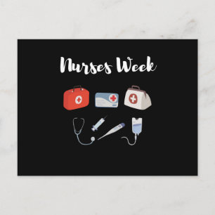 Krankenwoche. Happy National Nurses Week Postkarte