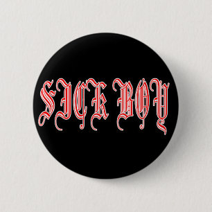 Kranker Junge Punk-SICKBOY PUNKS Punkrock-Musik Button