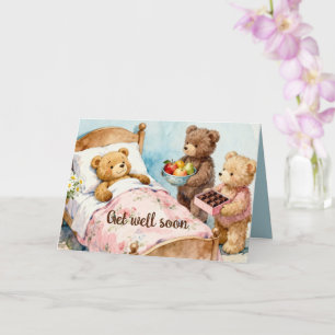 Kranker TEDDYBÄR zu Hause bei Freunden 5 Karte