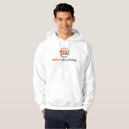 Krankes Reich - Hoodie 4 (orange u. graues Logo)