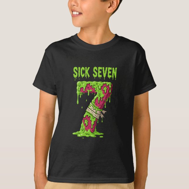 Krankes Sieben Meme-Shirt Sechs Sieben Lustiger Wo T-Shirt (Vorderseite)