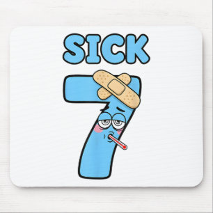Krankes Sieben Meme T-Shirt 67 Sechs Sieben Lustig Mousepad
