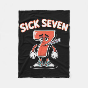 Krankes Sieben Meme T-Shirt Sechs Sieben Lustiger  Fleecedecke