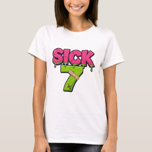 Krankes Sieben-Meme-T-Shirt Six Seven Lustiger Wor T-Shirt