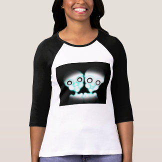 Krankhafter alien-Zwillings-T - Shirt-Frauen T-Shirt