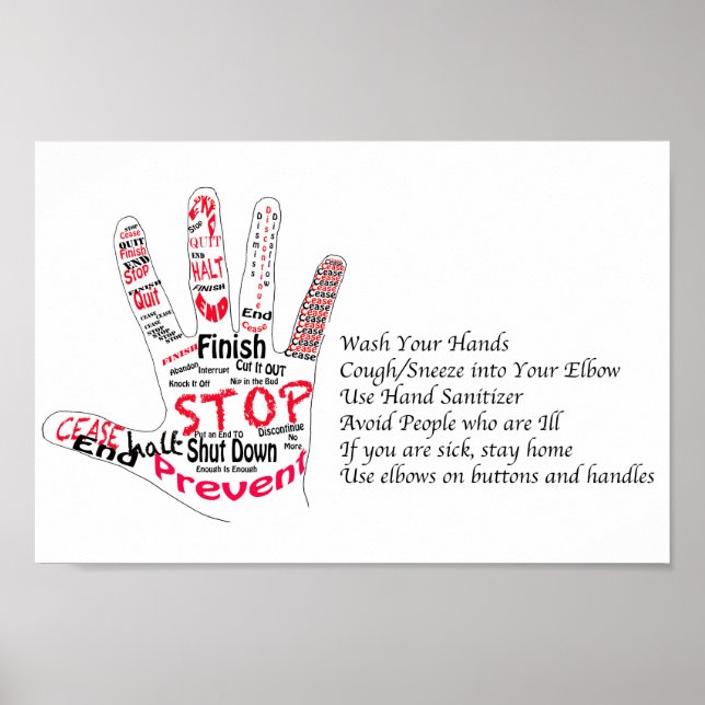 Krankheit beenden poster (Vorne)