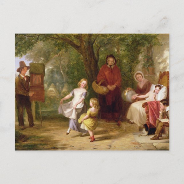 Krankheit und Gesundheit, 1843 Postkarte (Vorderseite)