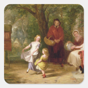 Krankheit und Gesundheit, 1843 Quadratischer Aufkleber