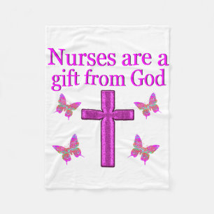 KRANKHEITEN SIND EIN GESCHENK VON GOTT FLEECEDECKE