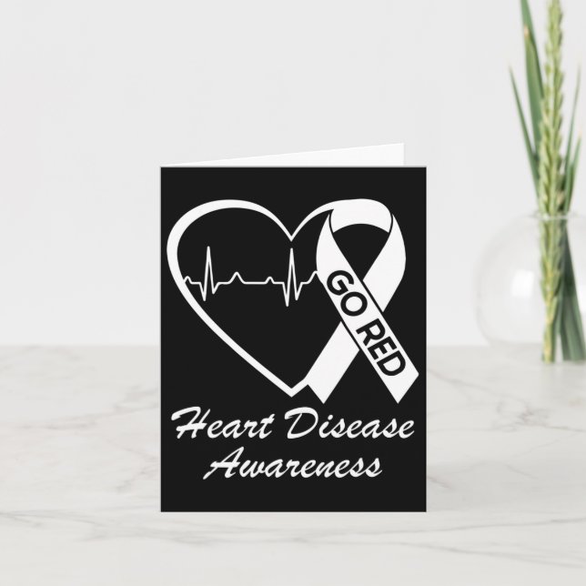 Krankheitsbewusstsein, das wir im Februar rot trag Karte (Vorderseite)