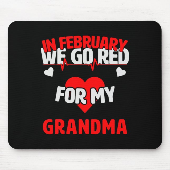 Krankheitsbewusstsein Geschenk machen wir rot für  Mousepad (Vorne)
