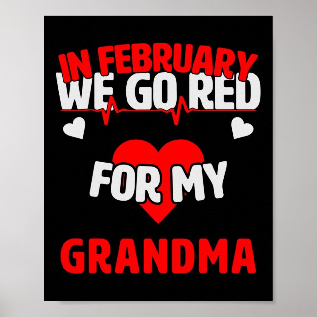Krankheitsbewusstsein Geschenk machen wir rot für  Poster (Vorne)
