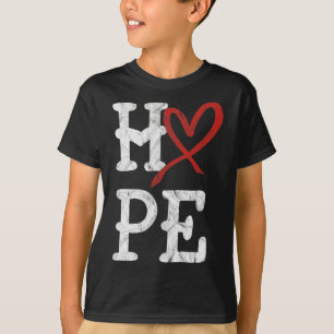 Krankheitsbewusstsein Monat Hoffnung Vintage Herzg T-Shirt