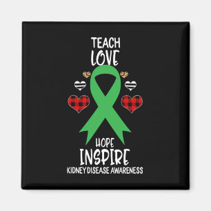 Krankheitsbewusstsein Teach Ribbon Liebe Hope Insp Magnet