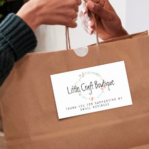 Krankzweig Danke, dass du mein kleines Unternehmen Rechteckiger Aufkleber