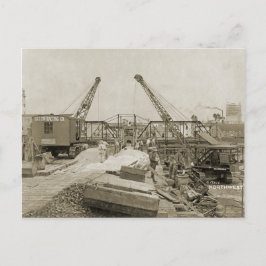 Kranmotor mit Kranantrieb und Schaufelantrieb im N Postkarte