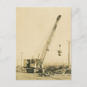 Kranmotor mit Kranantrieb und Schaufelantrieb im N Postkarte