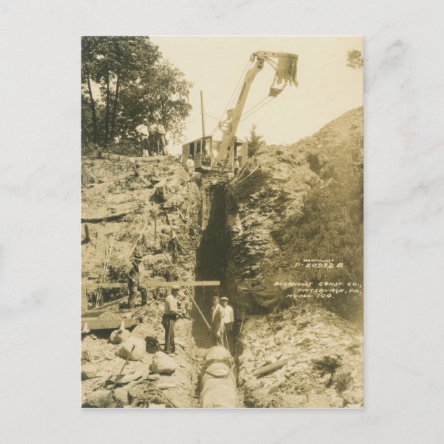 Kranmotor mit Kranantrieb und Schaufelantrieb im N Postkarte (Vorderseite)