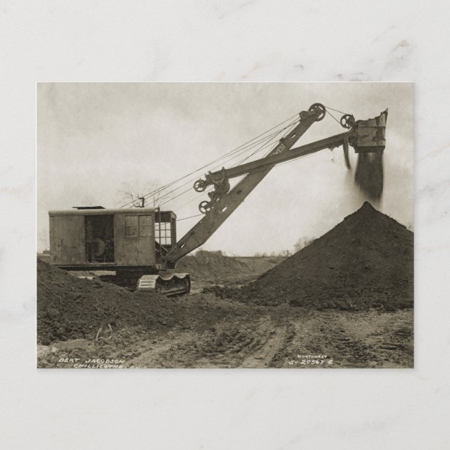 Kranmotor und Schaufelmotor im Nordwesten 18 Postkarte (Vorderseite)