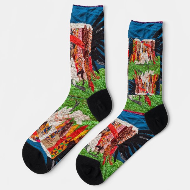 Krantanz. Socken (Linkes Detail)