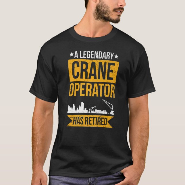 Krantreiber für einen Kranfahrer T-Shirt (Vorderseite)