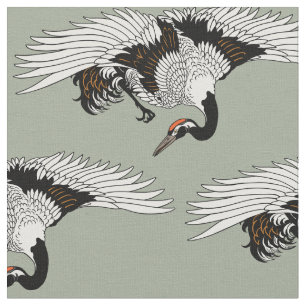 Kranvogel Stoff
