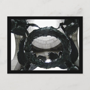 Kranz an der Gedenkstätte des Zweiten Weltkriegs,  Postkarte