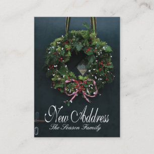 Kranz auf neuer Adresse der Tür Begleitkarte