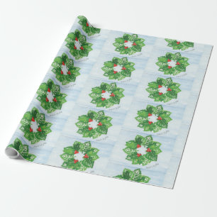 Kranz - Blätter Kunst für CHOC Geschenkpapier