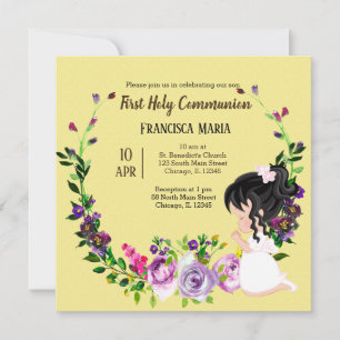 Kranz der heiligen Kommunion * wählen Sie die Hint Einladung