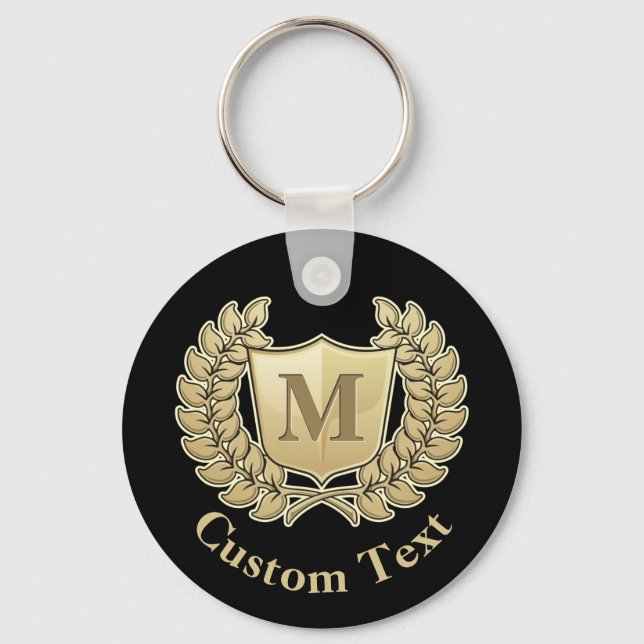 Kranz mit Schild-Schlüsselanhänger Schlüsselanhänger (Vorderseite)