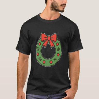Kranz mit Schleife und Beeren T-Shirt