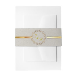 Kranz-Monogramm & Band - Beige