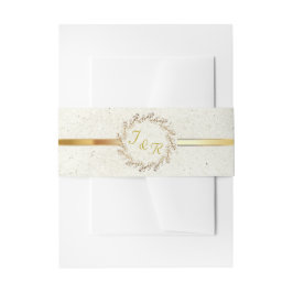 Kranz-Monogramm & Band - Creme