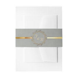 Kranz-Monogramm & Band - Salbei