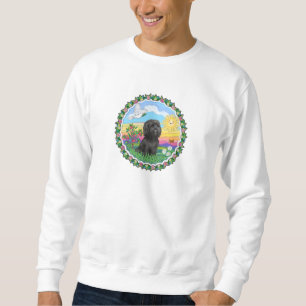 Kranz - Schwarzer Shih Tzu Sweatshirt