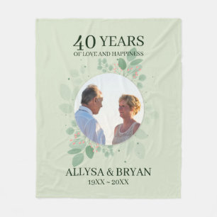 Kranz von Blätter und Berries Fleece Blanket