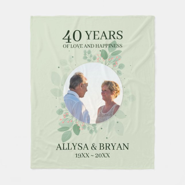 Kranz von Blätter und Berries Fleece Blanket (Vorderseite)