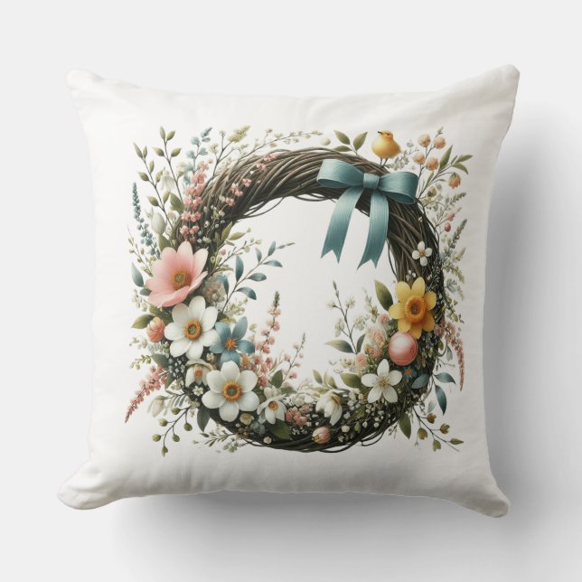 Kranz von Blume Kissen (Vorderseite)