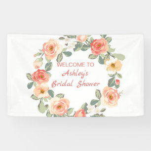 Kranz von Rose und Buds Banner